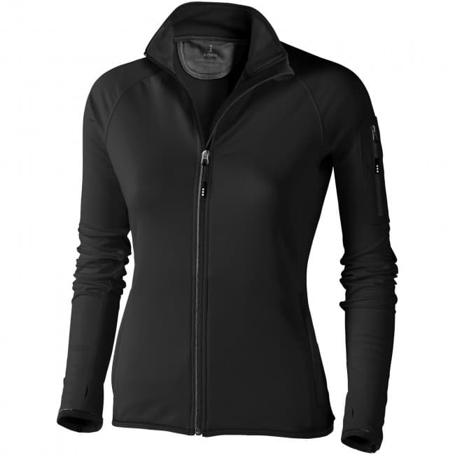 Custom Printed Mani power fleece full zip ladies Jacket - Image 1