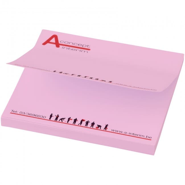 Custom Printed Sticky-Mate® squared sticky notes 75x75 - 25 pages - Image 1