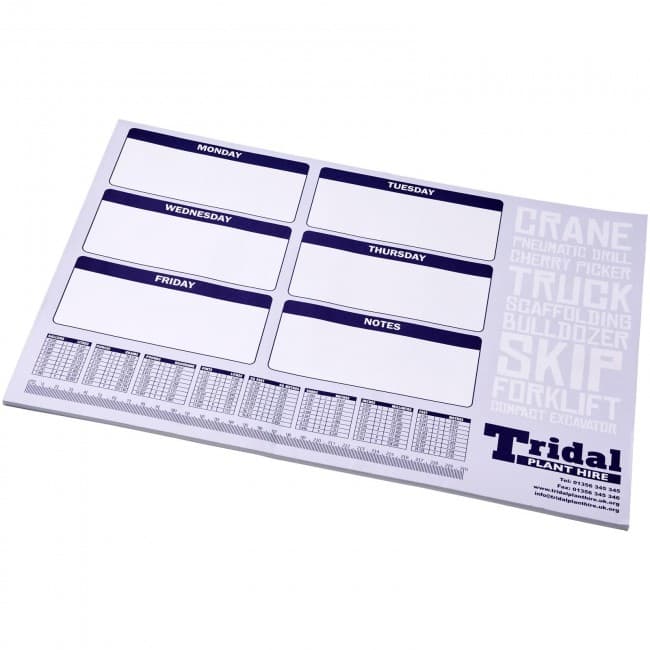 Custom Printed Desk-Mate® A2 notepad - 25 pages