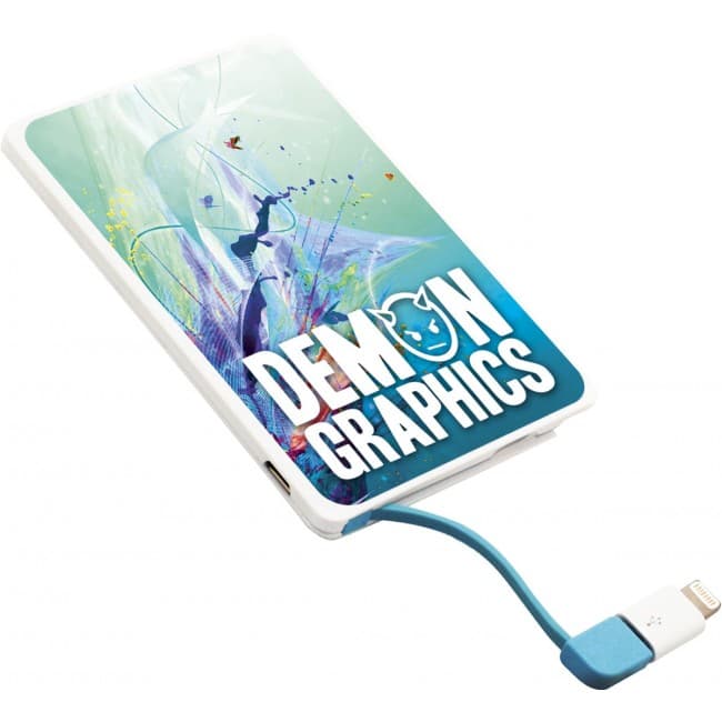 Branded Slimline Power Bank (Full Colour Print to Both Sides)