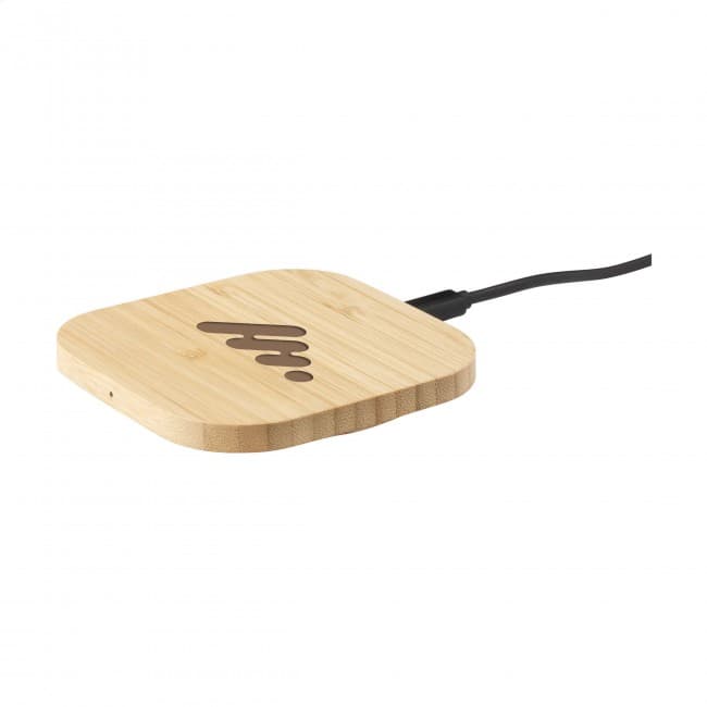 Custom Printed Bamboo 5W Wireless Charger wireless charger