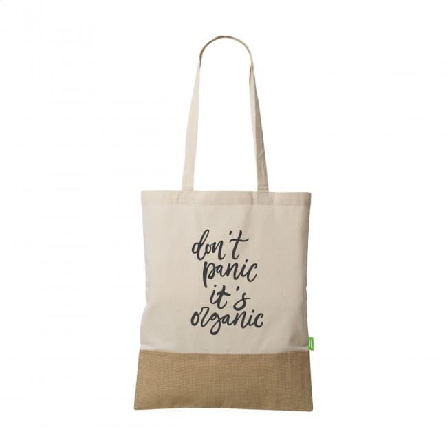 Custom Printed Combi Organic Shopper (160 g/m²) bag