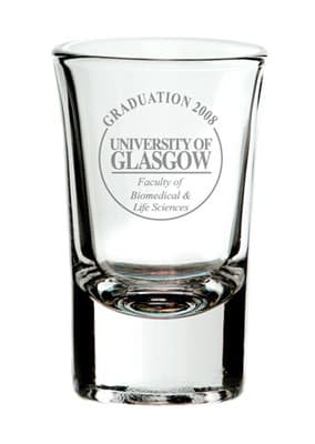 Branded Flared Top Tot Glass