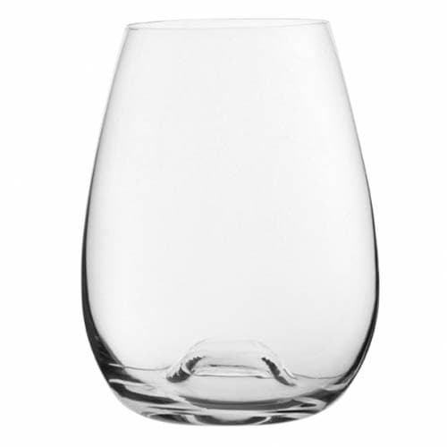 Custom Printed Stemless Crystal Red Wine Glass