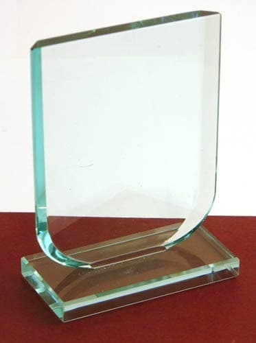 Custom Printed Budget Jade Green Shield Award