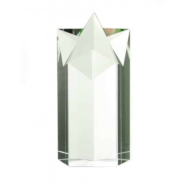 Custom Printed Optical Crystal Star Column Award