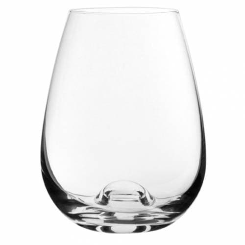 Custom Printed Stemless Crystal White Wine Glass