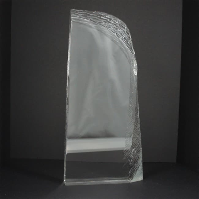 Custom Printed Large Optical Crystal Ice Layered Block Award