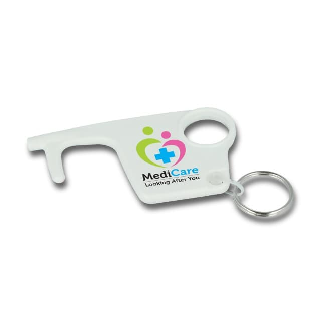 Branded Hygiene Hook Keyring