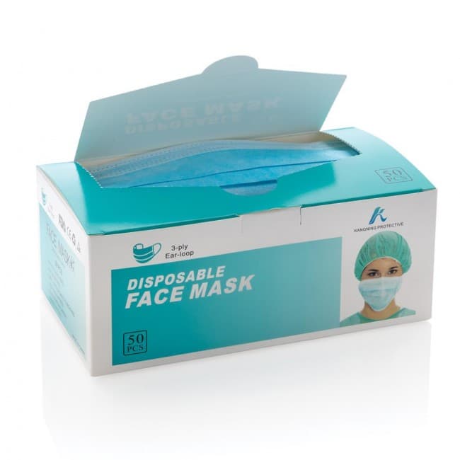 Promotional Branded Sleeves with 50 Masks - Image 2