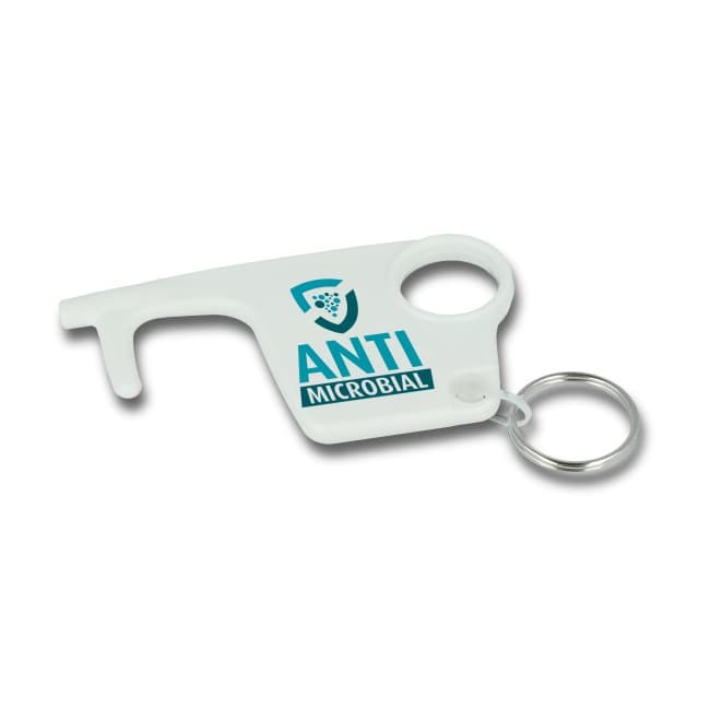 Branded Antimicrobial Hygiene Hook Keyring