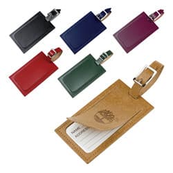 Custom Printed Eco Natural Leather Luggage Tag