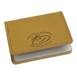 Custom Printed Eco Natural Leather Business Card Wallet