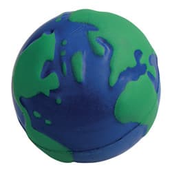 Custom Printed Stress World Globe