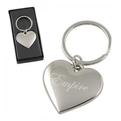 Custom Printed Heart Key Ring