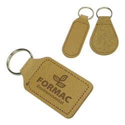 Custom Printed Eco Natural Leather Key Ring