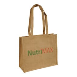 Custom Printed Long Handled Jute Bag