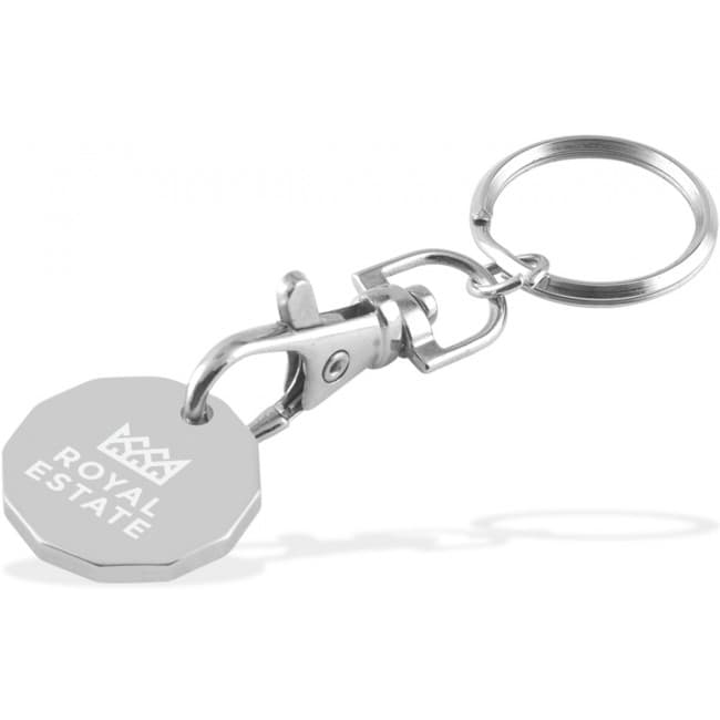 Custom Printed Trolley Coin Keychain 3 Day Service