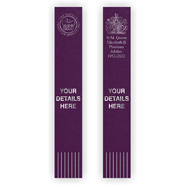 Branded Jubilee Recycled Leather Bookmark