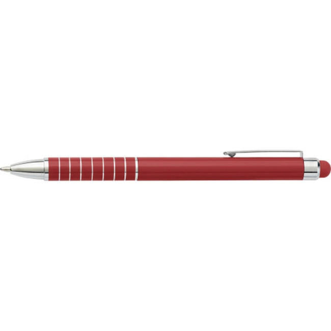 Custom Printed Aluminium ballpen with stylus - Image 3