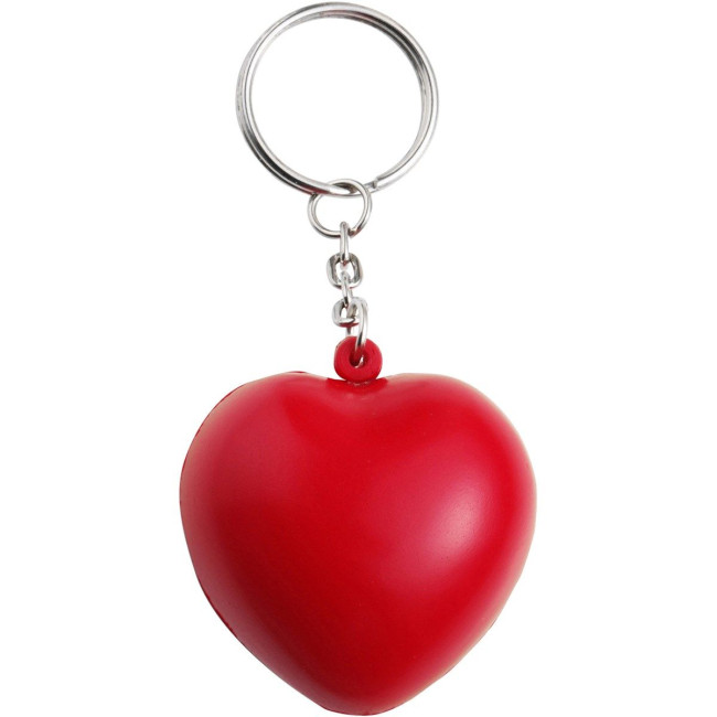 Custom Printed Stress heart, key holder