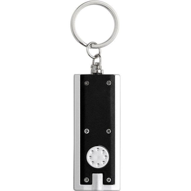 Custom Printed Plastic LED torch keyring - Image 2