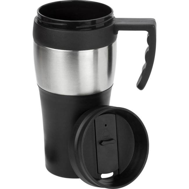 Custom Printed Plastic Travel mug 500ml - Image 2