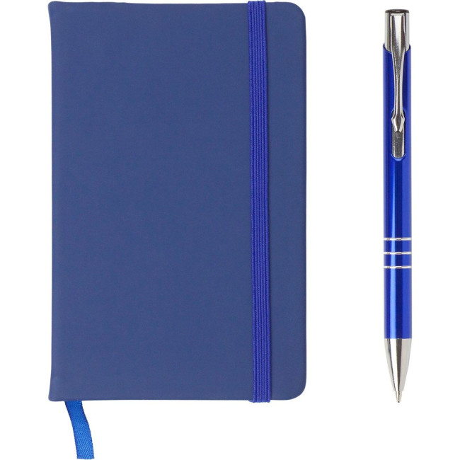 Custom Printed Notebook with ballpen (approx. A6) - Image 2