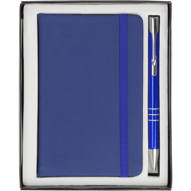 Custom Printed Notebook with ballpen (approx. A6) - Image 1