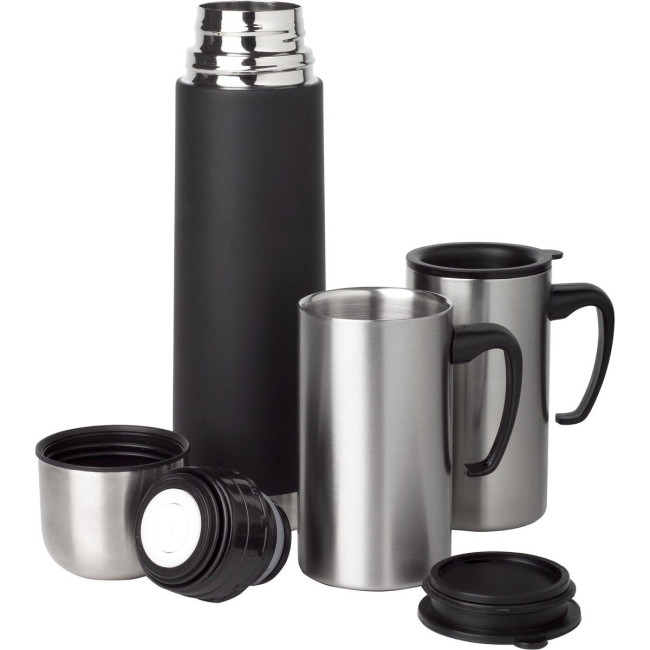 Custom Printed Stainless Steel Thermos Flask Set - Image 1