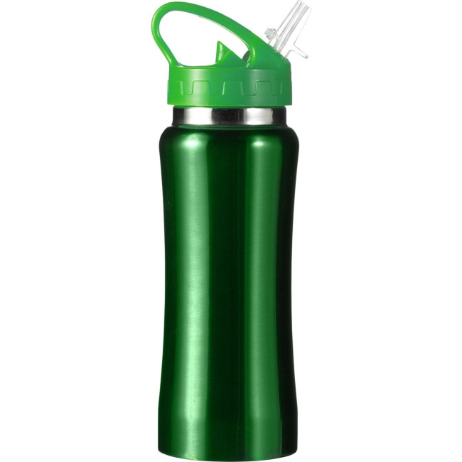 Custom Printed Stainless steel single walled drinking bottle 600ml - Image 5