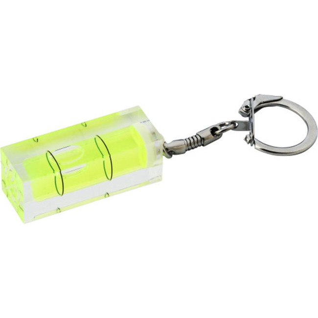 Custom Printed Spirit level keyring - Image 1