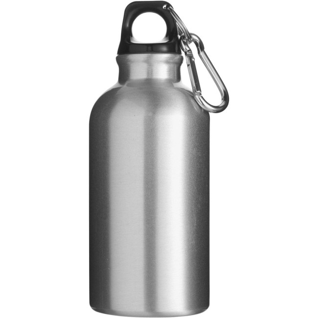 Custom Printed Marney Aluminium Single Walled Bottle With Carabiner 400ml - Image 7