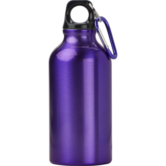 Branded Marney Aluminium Single Walled Bottle With Carabiner 400ml - Image 10