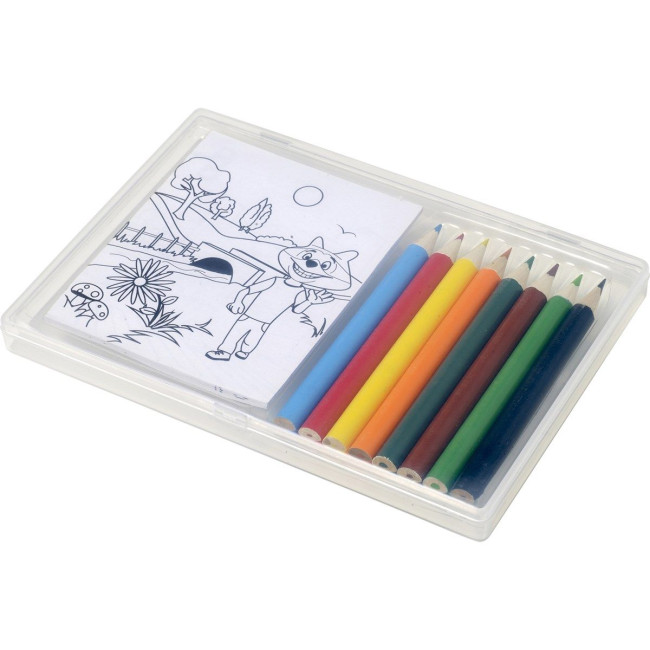 Custom Printed Pencils & Colouring Sheets Set - Image 2