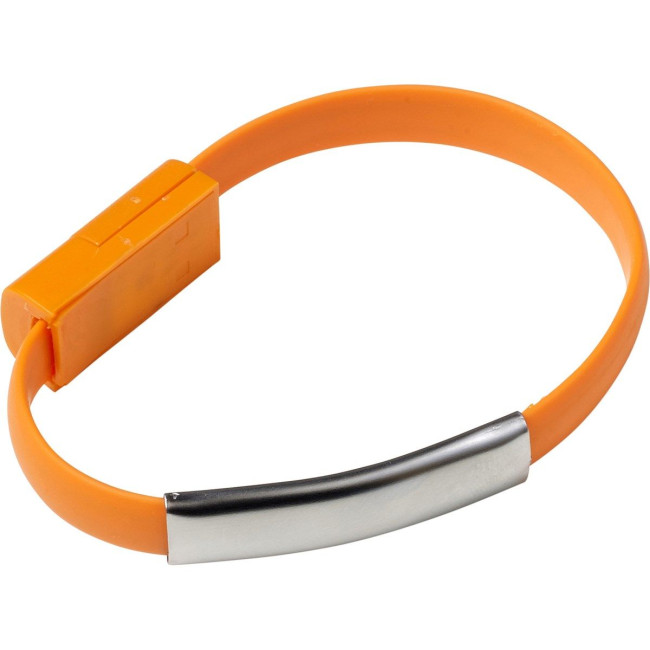 Custom Printed Silicone USB wristband - Image 2