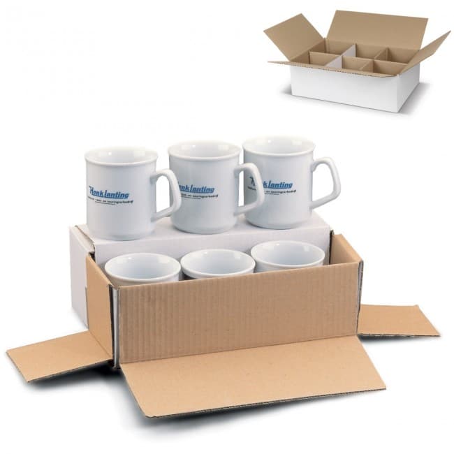 Custom Printed Packaging, white for 6 mugs - Image 2