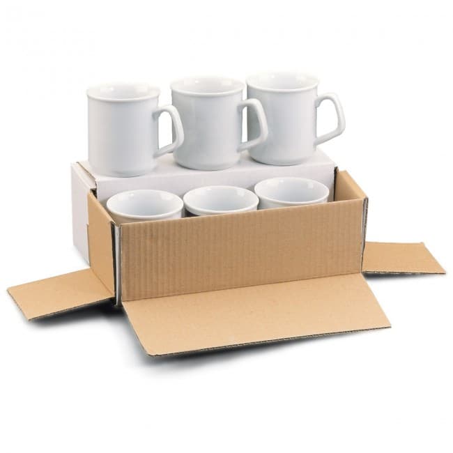 Custom Printed Packaging, white for 6 mugs - Image 1