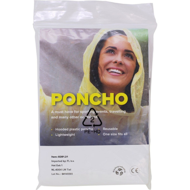 Custom Printed Biodegradable poncho (5%) - Image 2