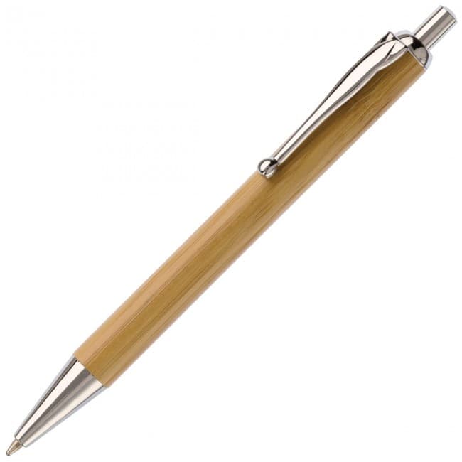 Custom Printed Ball pen bamboo - Image 1