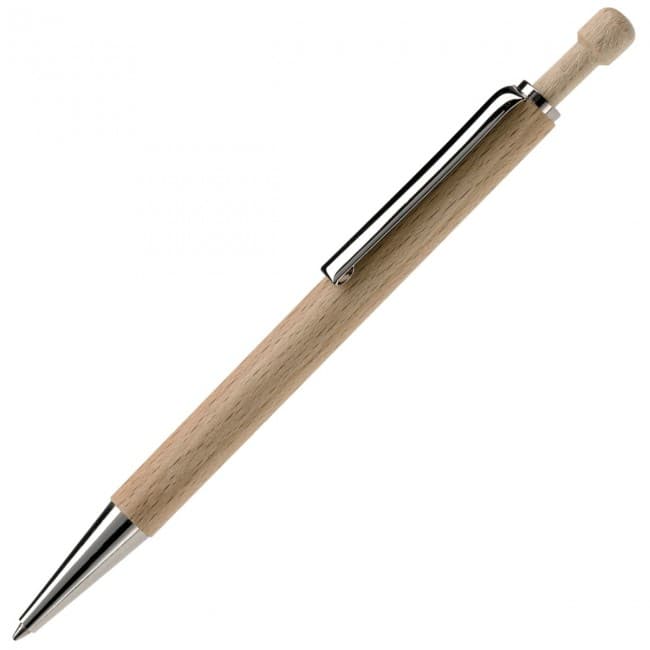 Custom Printed Eco ball pen wood - Image 1