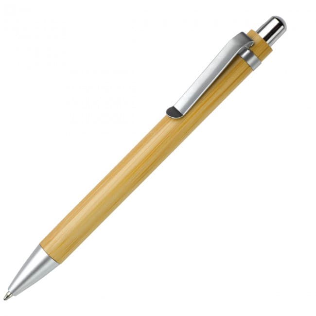 Custom Printed Ball pen bamboo - Image 1