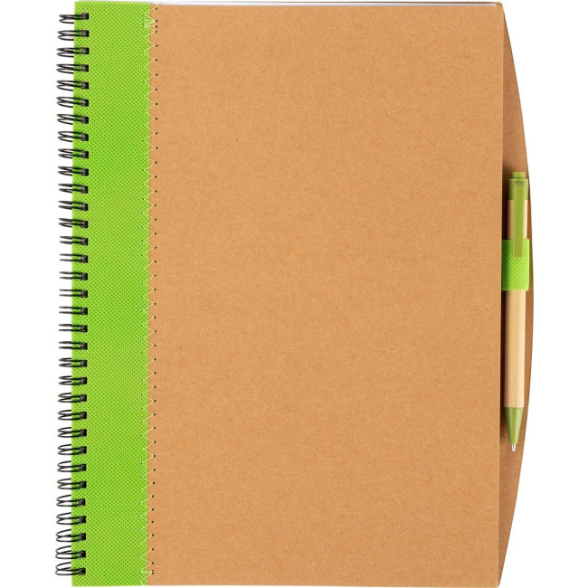 Custom Printed Recycled notebook with pen - Image 5