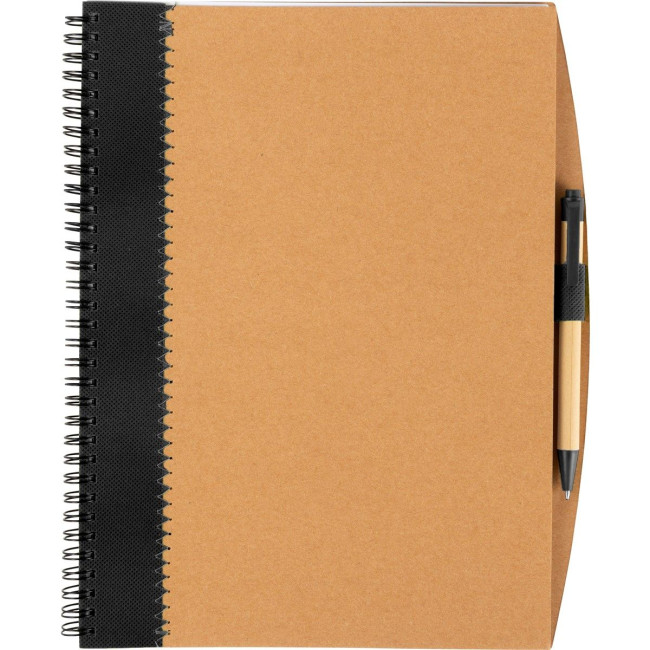 Custom Printed Recycled notebook with pen - Image 4