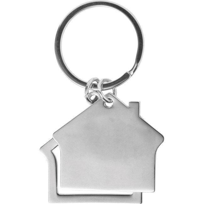 Custom Printed House Metal keyring - Image 3