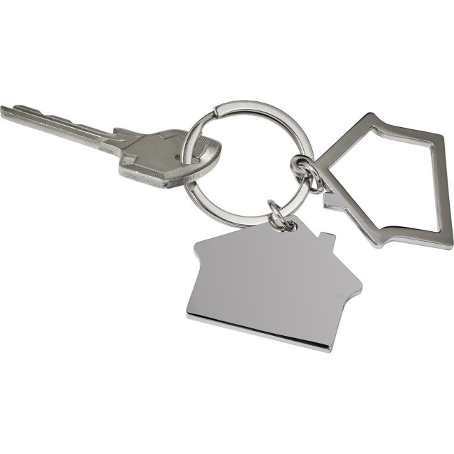 Custom Printed House Metal keyring - Image 5