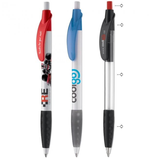 Custom Printed Cosmo ball pen combi rubber grip - Image 2