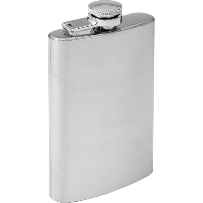 Custom Printed Steel hip flask 100ml - Image 1