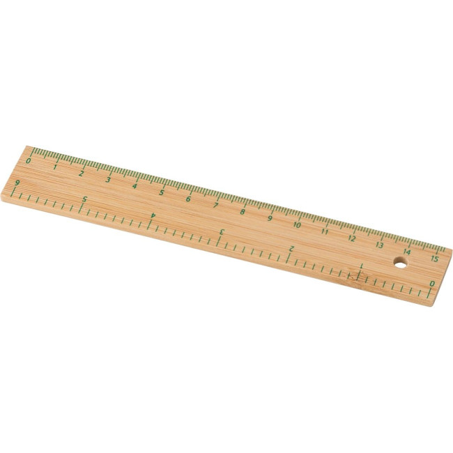 Branded Bamboo ruler 15cm - Image 1