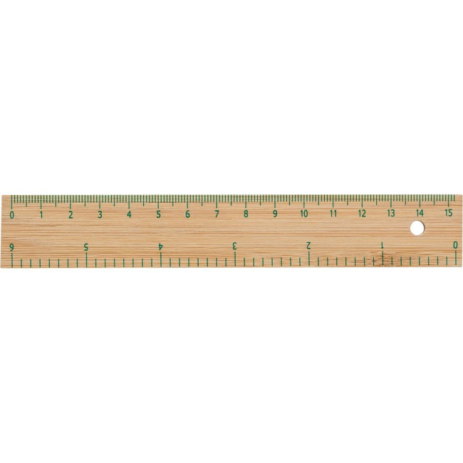 Branded Bamboo ruler 15cm - Image 2